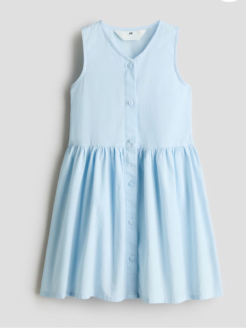 NEW H&M Seersucker dress 🩵 sz 7